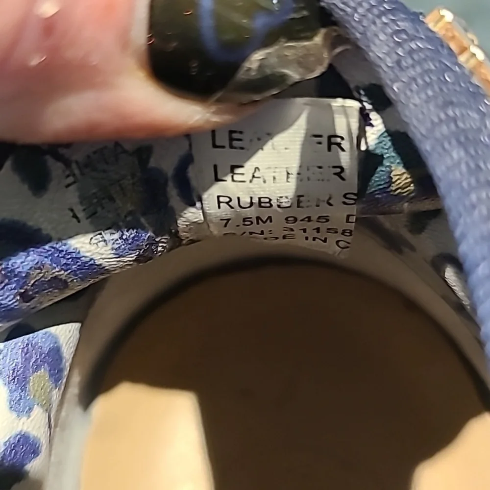Tory Burch blue suede 